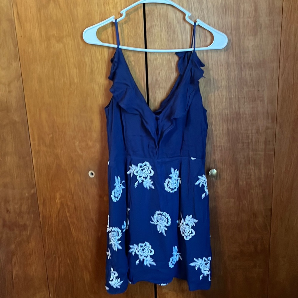 Miami Sundress Blue Floral Size Medium.